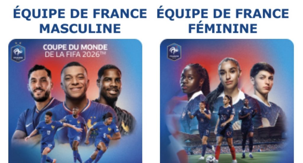 Equipe de France masculine - féminine - football