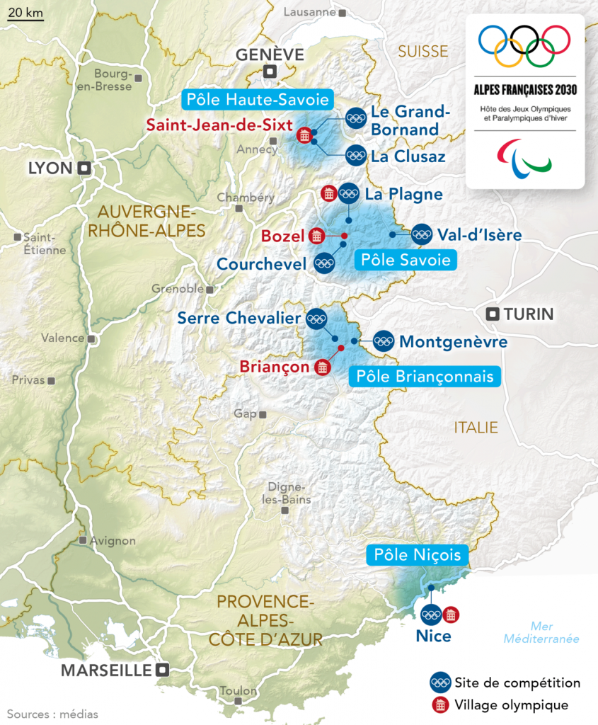 Alpes franaises 2030 carte
