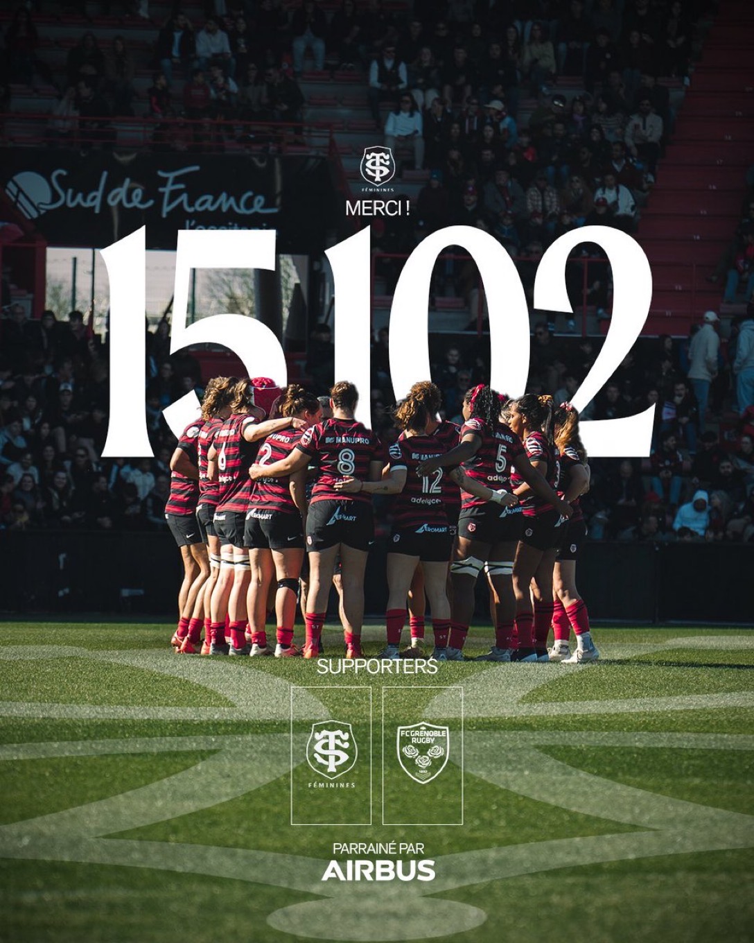 Rugby Toulouse Grenoble record Elite Axa féminine