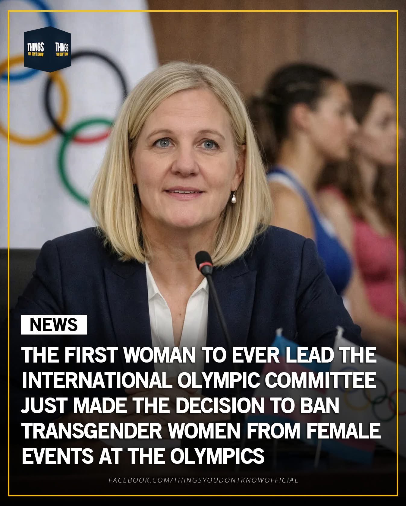 Kirsty Coventry To ban transgender from female mars 2026